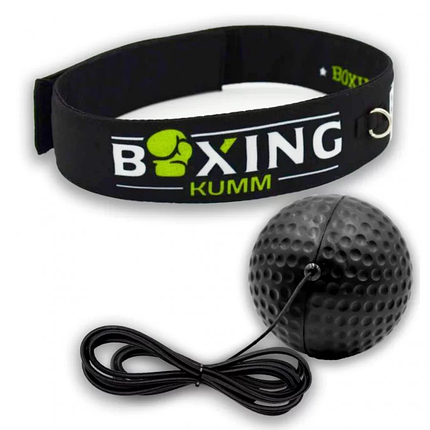 Файтбол тренажер для боксу з м’ячем PU, 20 г, та пов’язкою Boxing Kumm, фото 1