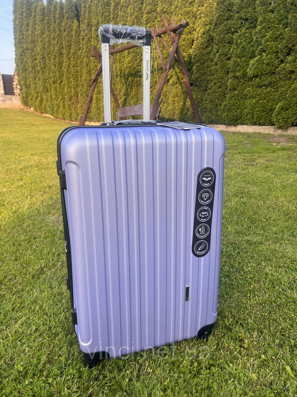 Валіза дорожня з розширенням WINGS 2011 модель DUBAI велика L 74x49x30см + 5см 97л ФІОЛЕТОВА, фото 1