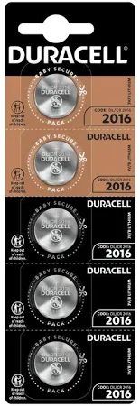 Батарейка DURACELL CR 2016 5шт/бл (ціна вказана за 1 шт) 20шт/уп