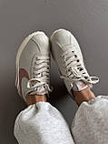 Білі шкіряні жіночі кросівки кроссовки NIKE CORTEZ  SHADOW WHITE / POWDER premium, фото 4