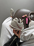 Білі шкіряні жіночі кросівки кроссовки NIKE CORTEZ  SHADOW WHITE / POWDER premium, фото 6