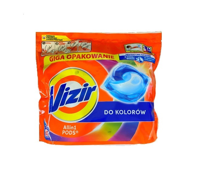 Капсули для прання Vizir All in 1 Pods Color 60 шт