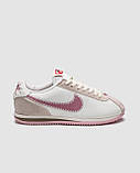 Білі шкіряні жіночі кросівки кроссовки Nike Cortez 'Valentines Day', фото 5