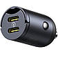 Автомобільний зарядний пристрій Baseus Tiny Star Mini Car Charge (2 Type-C, 60W, QC/PD). Black, фото 3