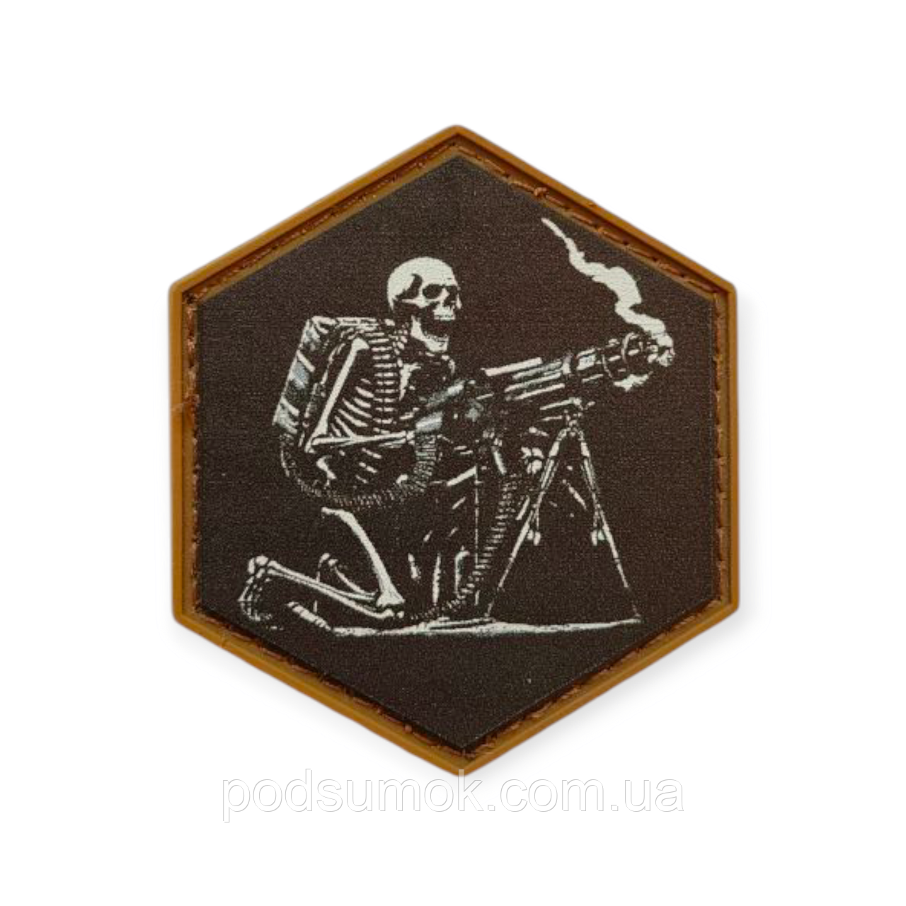 Шеврон ПВХ HEX PATCH H-44 на липучці для велкро патч гумовий, фото 1