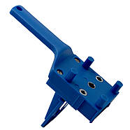 Кондуктор для шкантів Ø 6, 8, 10 мм - Столярний шаблон для складання меблів - blue, фото 2