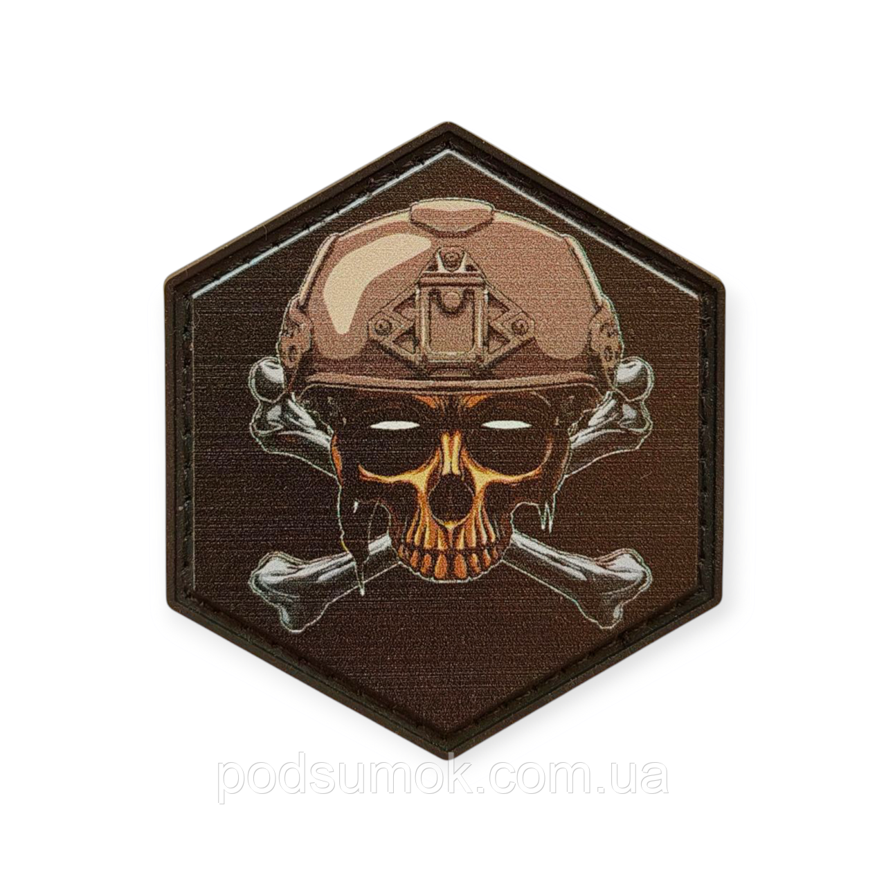 Шеврон ПВХ HEX PATCH H-47 на липучці для велкро патч гумовий, фото 1