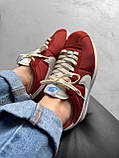 Червоні замшеві жіночі кросівки Nike Cortez Red  Демісезонні кеди Найк Кортез, фото 7