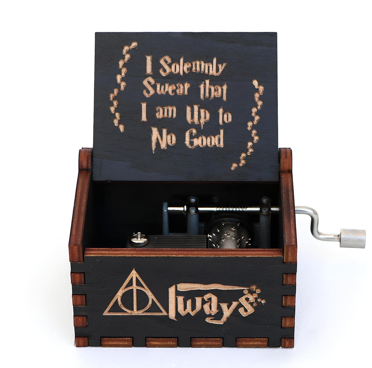 Музична скринька Harry Potter дерев’яна з мелодією — оригінальний подарунок для фанатів Гаррі Поттера, музична скринька з чарівним