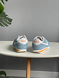 Блакитні замшеві жіночі кросівки Nike Cortez Vintage Suede Blue Демісезонні кеди Найк Кортез, фото 5
