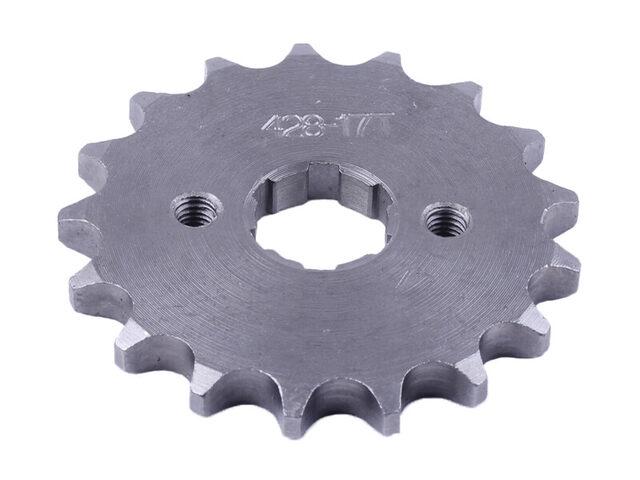 Зірка передня 17Т 428 Н  на мотоцикл із бензиновим двигуном СВ-125/150