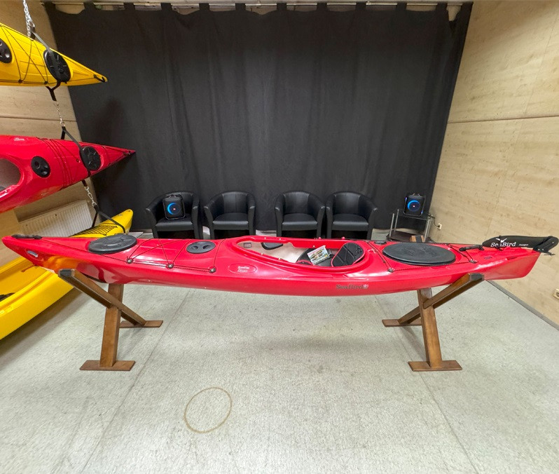 Каяк туристичний одномісний для спорту, риболовлі Seabird Expedition Afjord kayak рибальський, байдарка, фото 1