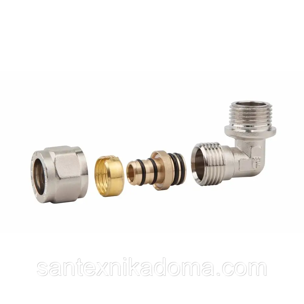 Кут обтискний розбірний Thermo Alliance Forte 16х1/2"З нікель SF175W1615