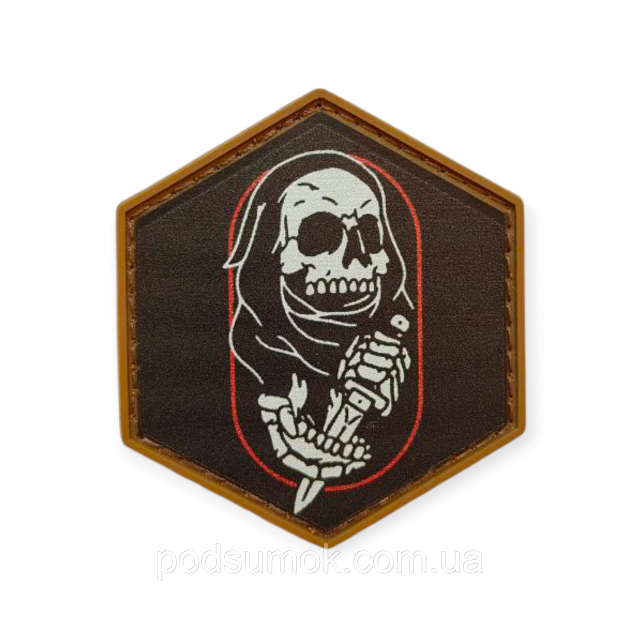 Шеврон ПВХ HEX PATCH H-51 на липучці для велкро патч гумовий, фото 1