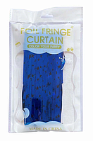 Шторка завіса з фольги для фотозони світло-синя 1х2 м, декоративна фольгована шторка
