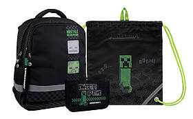 Шкільний набір YES S-52 Ergo Minecraft Game (рюкзак, пенал, сумка) 115-130 см