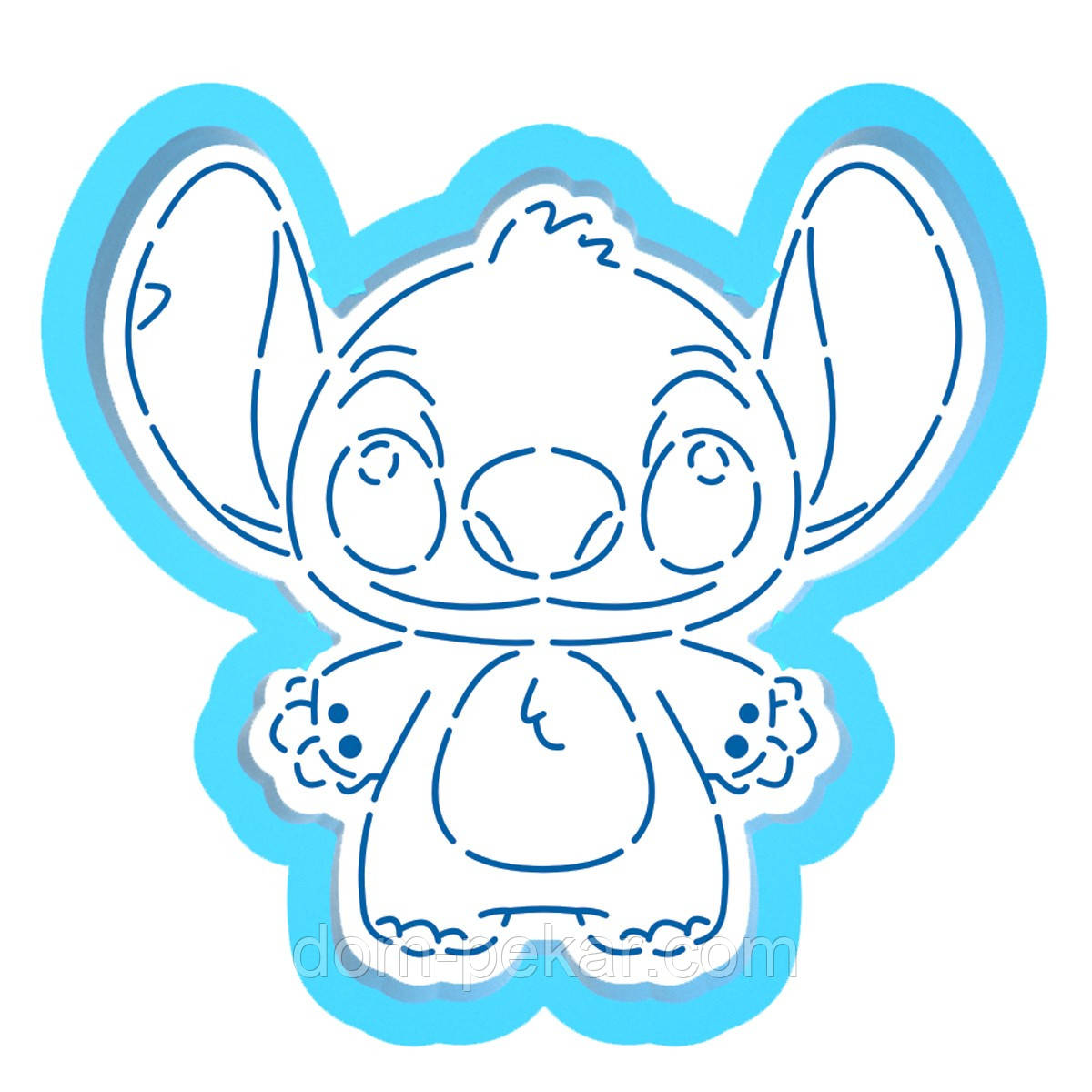 Стіч Stitch вирубка з трафаретом 10*10.5 см (TR-2)