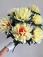 Букет штучних хризантем (ананас) (64 см), фото 8