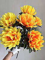 Букет штучних хризантем (ананас) (64 см), фото 6
