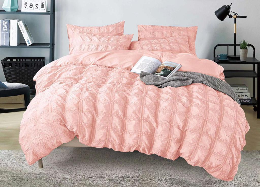 Постільна білизна жатка Sonia Home 4 наволочки - колір персиковий - Євро