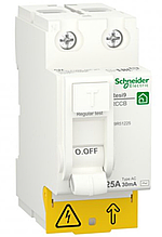 Пристрій захисного вимкнення 25A 30 мA 2П типАС RESI9 Schneider Electric