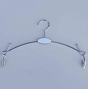 Металеві вішалки для нижньої білизни RESTEQ — сріблясті вішалки з прищіпками довжиною 28 см, міцні та зручні для зберігання та