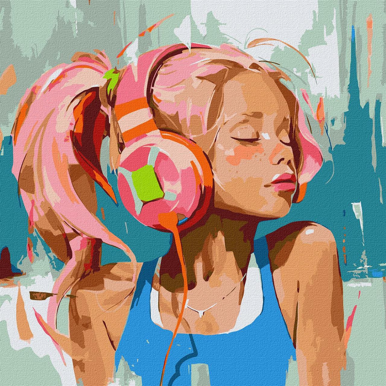 Картина за номерами - Рожеві літні біти ©Mariia Kotiuzhynska, фото 1