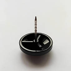 Гвоздики RESTEQ для антикрадіжних датчиків 1000 шт - протикрадіжні кнопки голки з насічками, чорні, фото 4