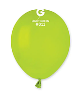 Кулі повітряні латексні зелене яблуко пастель 26 см 10" Gemar Італія набір 5 шт