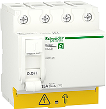 Пристрій захисного вимкнення 25A 30 мA 4П типАС RESI9 Schneider Electric