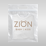 Пакет персоналізований 35х45 см з прорізною ручкою Зіп-Лок глянцевий Щільність 100 мкм Для оптових замовлень, фото 2