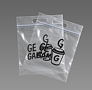 Пакет персоналізований 35х45 см з прорізною ручкою Зіп-Лок глянцевий Щільність 100 мкм Для оптових замовлень, фото 5