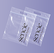 Пакет персоналізований 35х45 см з прорізною ручкою Зіп-Лок глянцевий Щільність 100 мкм Для оптових замовлень, фото 4