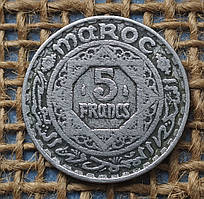 5 франкiв 1951 року. Марокко