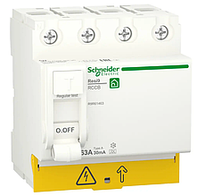 Пристрій захисного вимкнення 63A 30 мA 4П типАС RESI9 Schneider Electric
