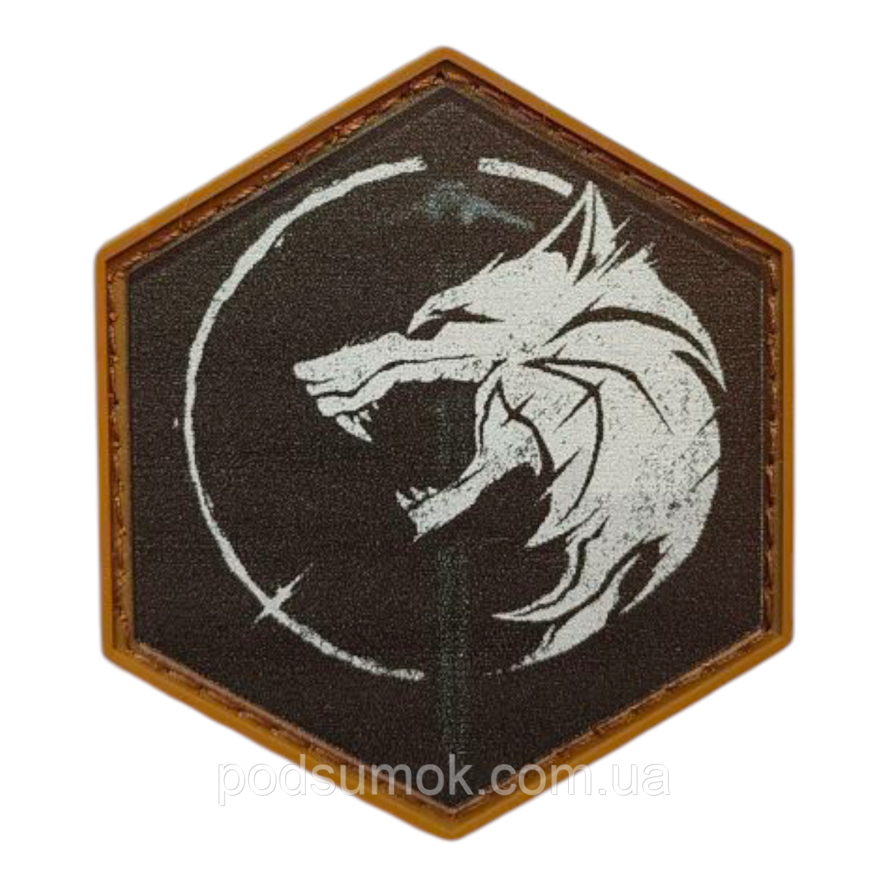 Шеврон ПВХ HEX PATCH H-72 на липучці для велкро патч гумовий, фото 1