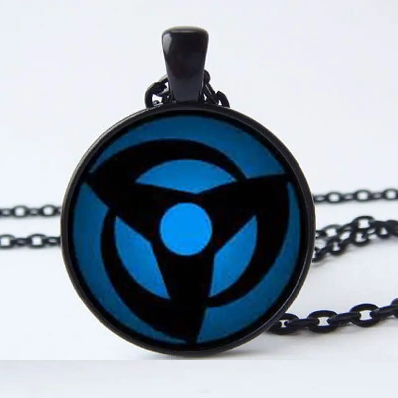 Кулон підвіска Наруто Sharingan Shippuuden синій знак квітка життя Аніме амулет талісман Naruto панк