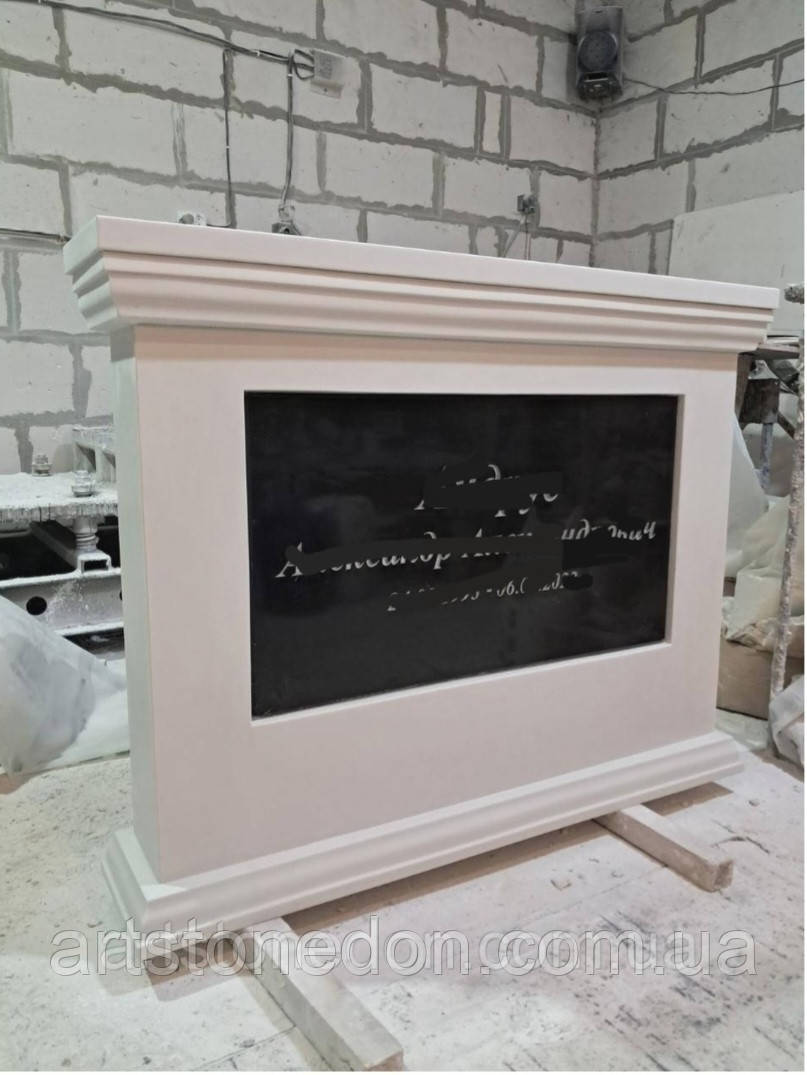 Тумба-пам'ятник із литого мармуру, фото 1