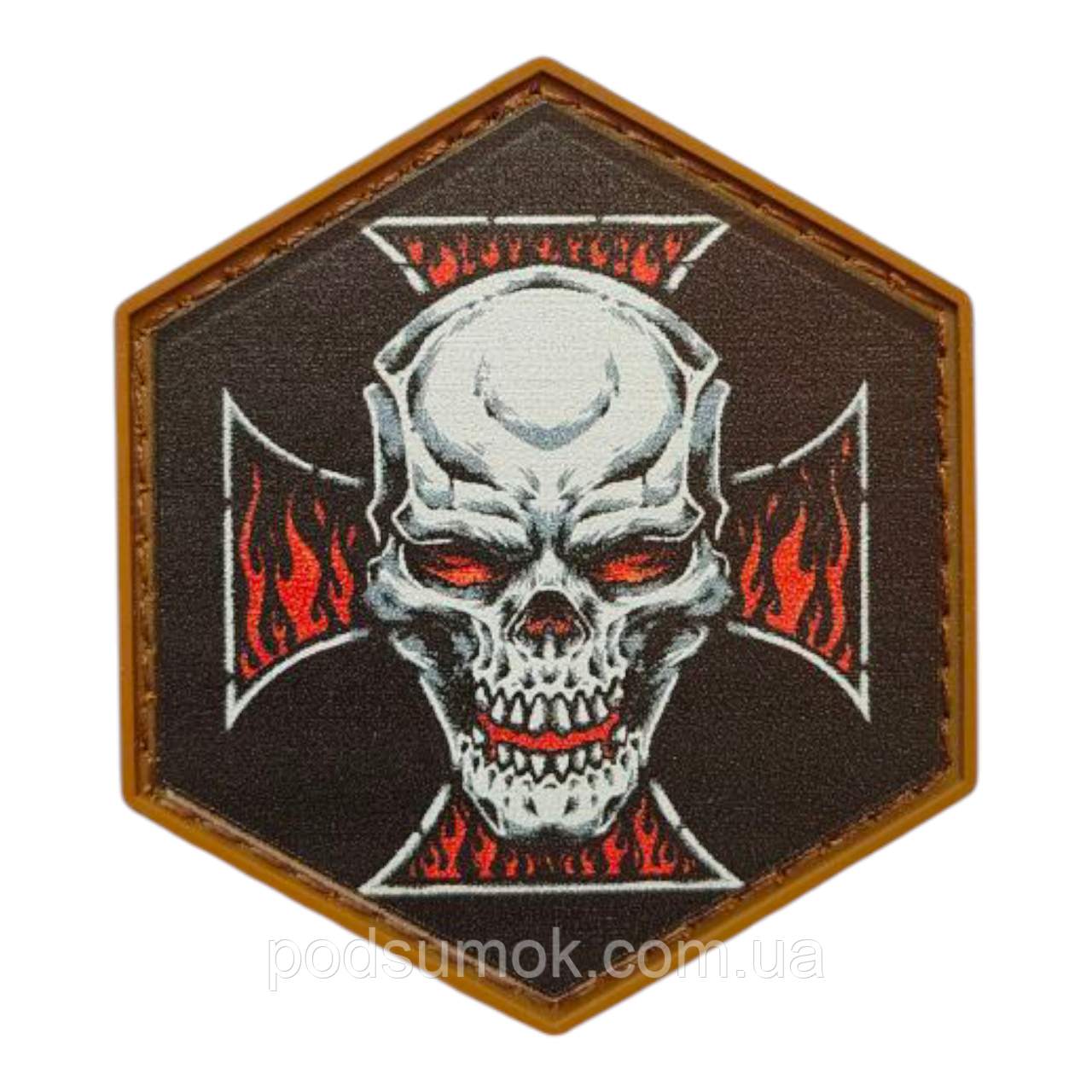 Шеврон ПВХ HEX PATCH H-74 на липучці для велкро патч гумовий, фото 1