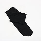 Чорні жіночі капронові колготки 80 DEN з матовим ефектом, еластичні, для осінньо-зимового сезону, фото 2