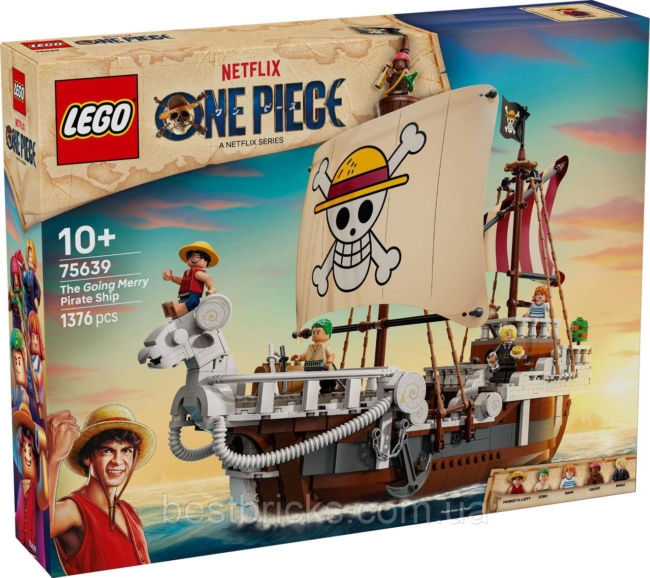 Конструктор Lego One Piece Піратський корабель «Всюдихідний Меррі» 75639, фото 1