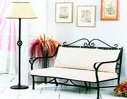 Кований диван у вітальню 5 ( з м'якою частиною)