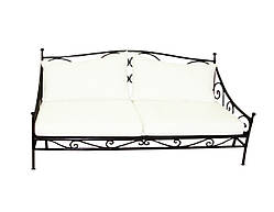 Металевий диван у вітальню 6 ( c м'яким сидінням)