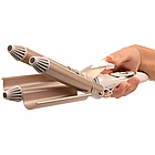 Потрійна плойка хвиля для волосся Geemy GM 1988/ Стайлер для завивання локонів, фото 4