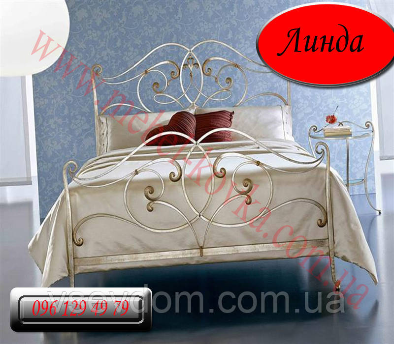 Ліжко двоспальне коване "Лінда", фото 1
