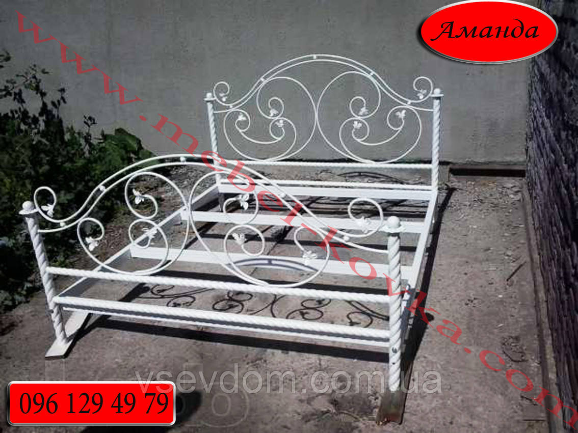 Двоспальне коване ліжко "Аманда", фото 1