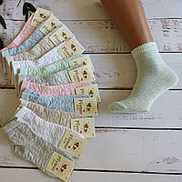 Шкарпетки жіночі літні Premio сітка абстрактний малюнок 37-40р | 12пар