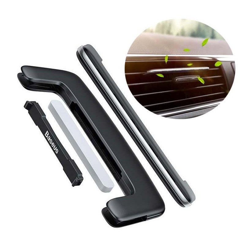 Ароматизатор для автомобіля BASEUS Paddle Car Air Freshener (6 арома-картриджів). Silver