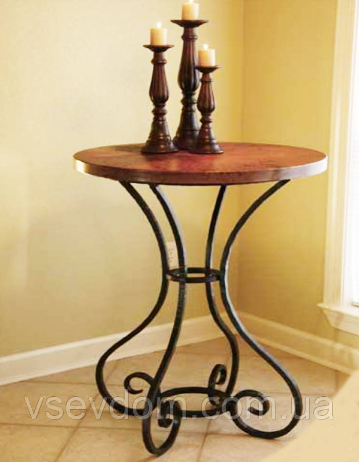 Кованый стол с цветочным рисунком 6, фото 1