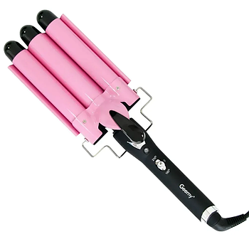 Плойка-щипці для завивання локонів із потрійною насадкою Gemei gm 1956 з керамічним покриттям ОПТ